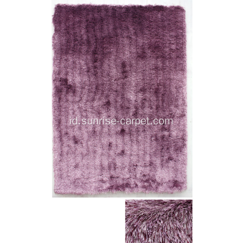 Polyester Shag Carpet dengan Long Pile